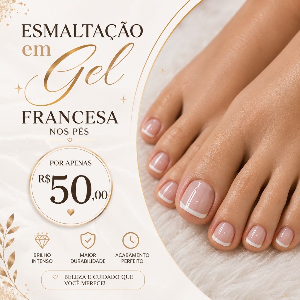 Combo Francesa nos Pés