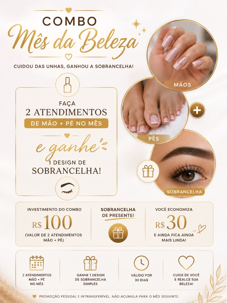 Combo Mês da Beleza