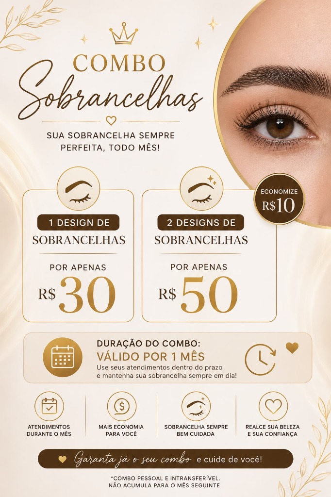 Combo Sobrancelhas